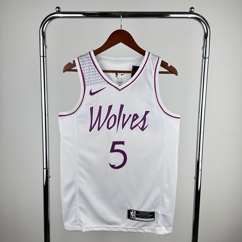 Maillot Minnesota Timberwolves Earned Edition 2018-19 - Blanc et violet