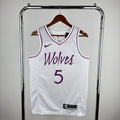 Maillot Minnesota Timberwolves Earned Edition 2018-19 - Blanc et violet