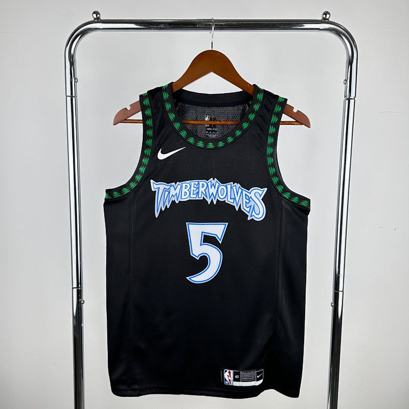 Maillot Minnesota Timberwolves Classic Edition Black Trees - Noir