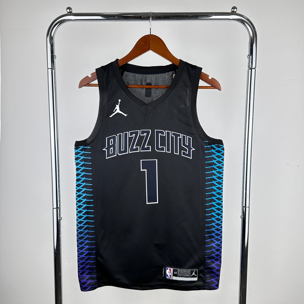 Maillot Charlotte Hornets City Edition 2017-18 Buzz City - Noir