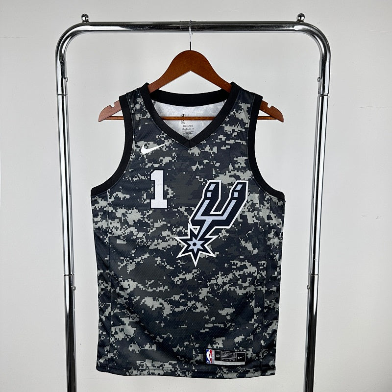 Maillot San Antonio Spurs City Edition Camouflage - Noir