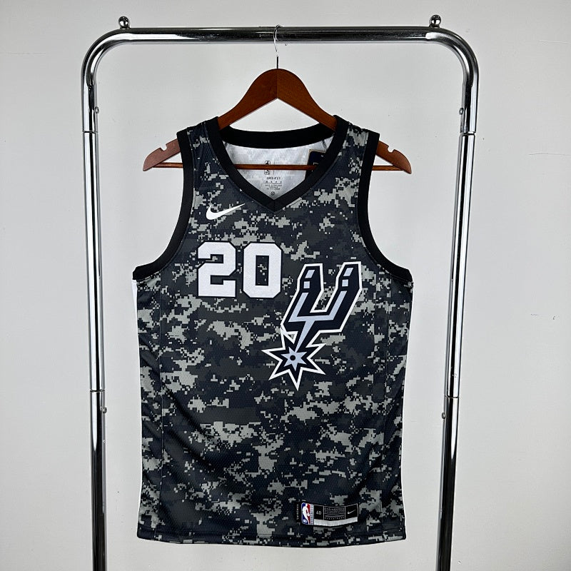 Maillot San Antonio Spurs City Edition Camouflage - Noir