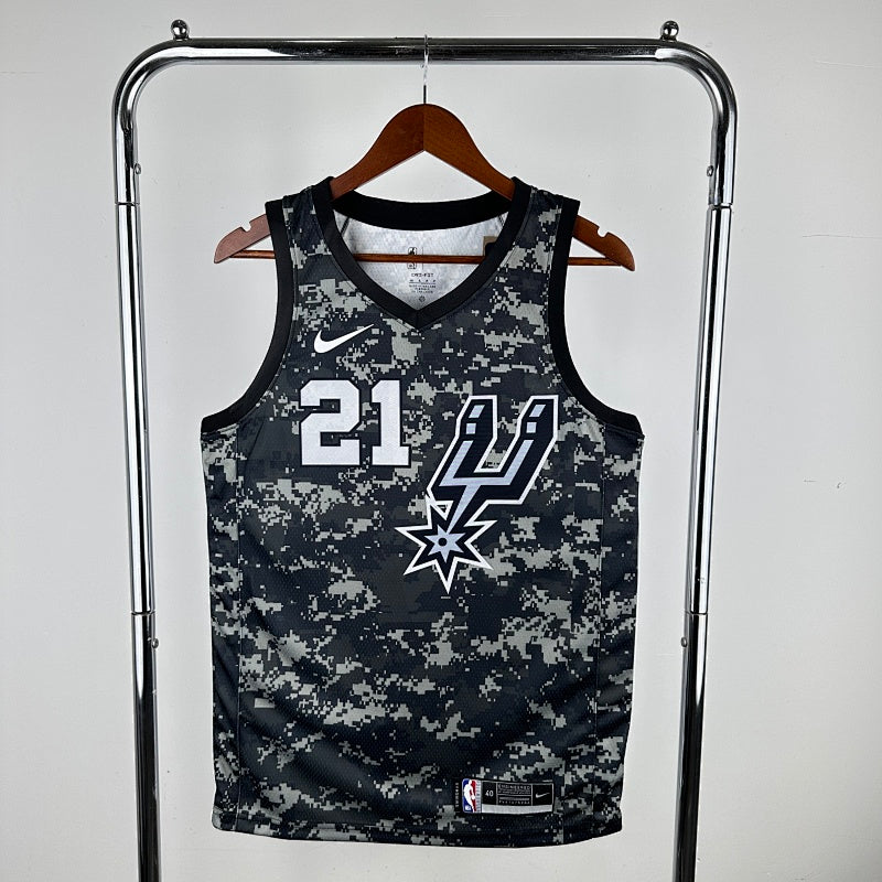 Maillot San Antonio Spurs City Edition Camouflage - Noir