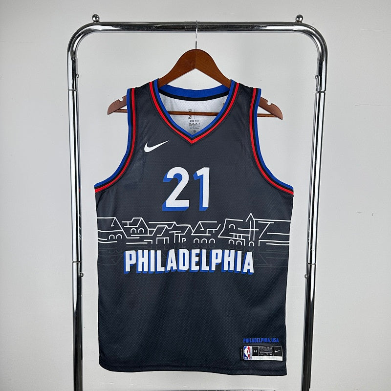 Maillot Philadelphia 76ers City Edition 2020-21 Boathouse Row - Noir