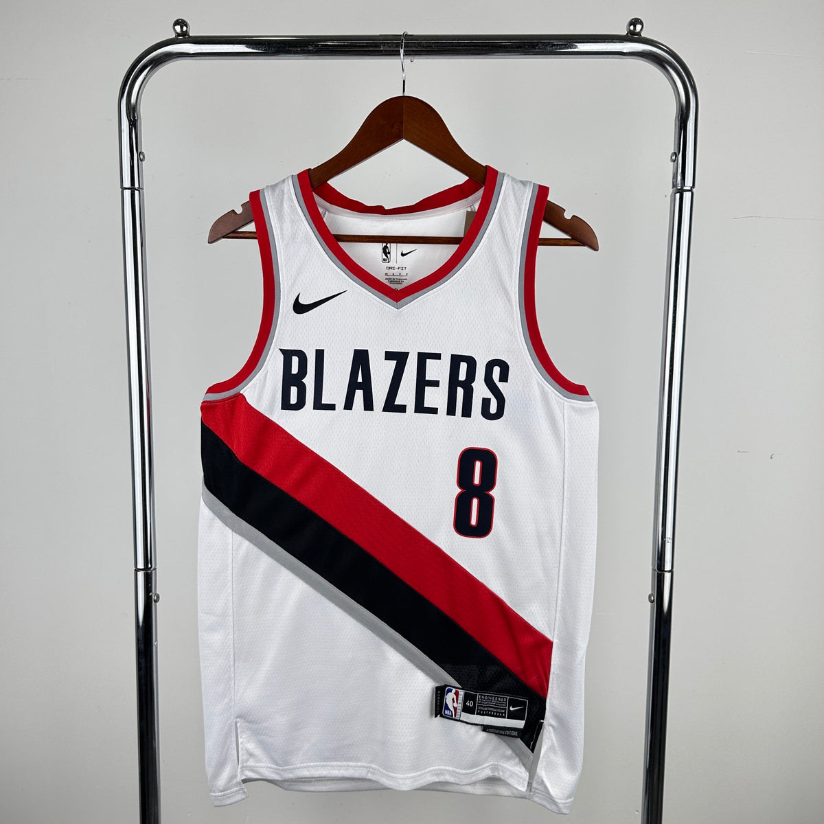 Maillot Portland Trail Blazers Association Edition col rouge - Blanc