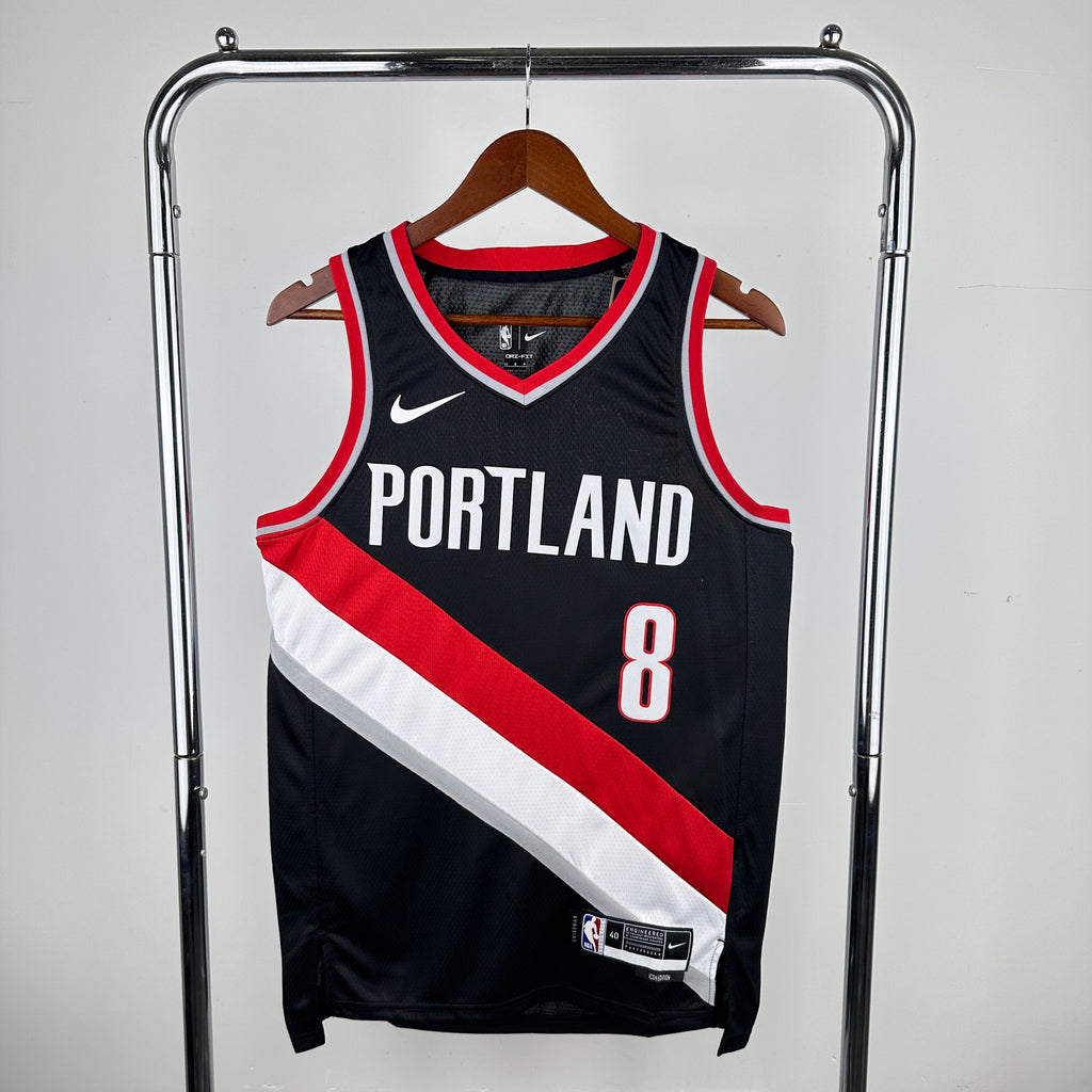 Maillot Portland Trail Blazers Icon Edition col rouge - Noir