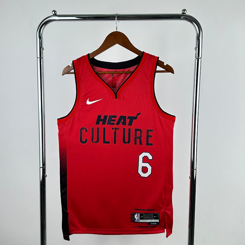 Maillot Miami Heat City Edition 2024-25 Heat Culture - Rouge