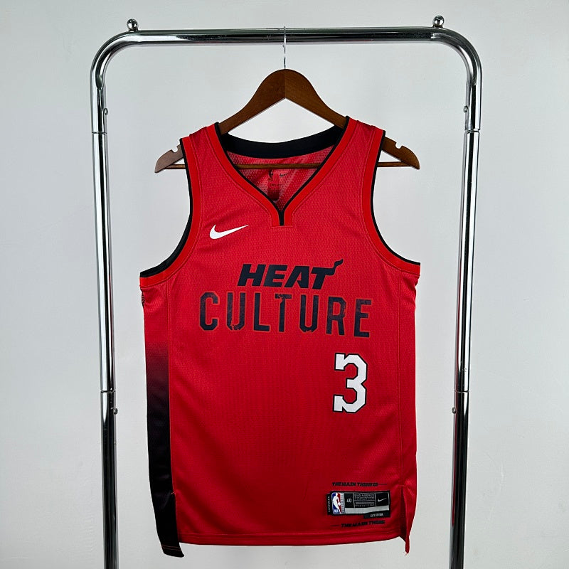 Maillot Miami Heat City Edition 2024-25 Heat Culture - Rouge