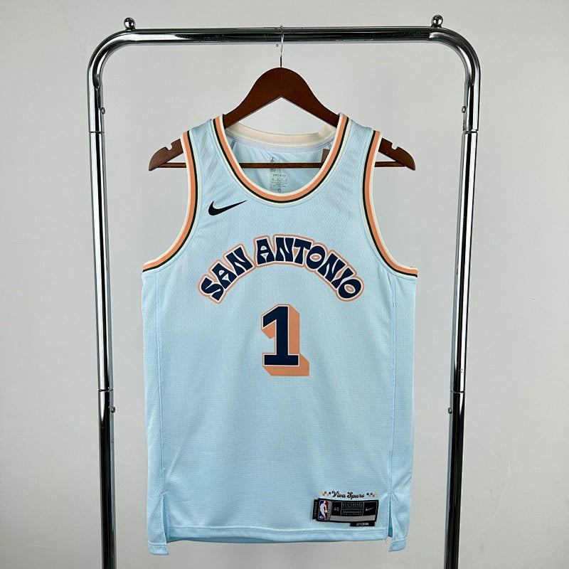 Maillot San Antonio Spurs City Edition 2024-25 Hemisfair - Bleu clair