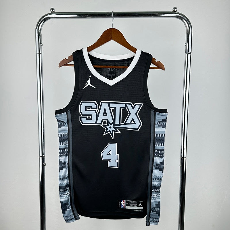 Maillot San Antonio Spurs Statement Edition 2022-23 SATX - Noir