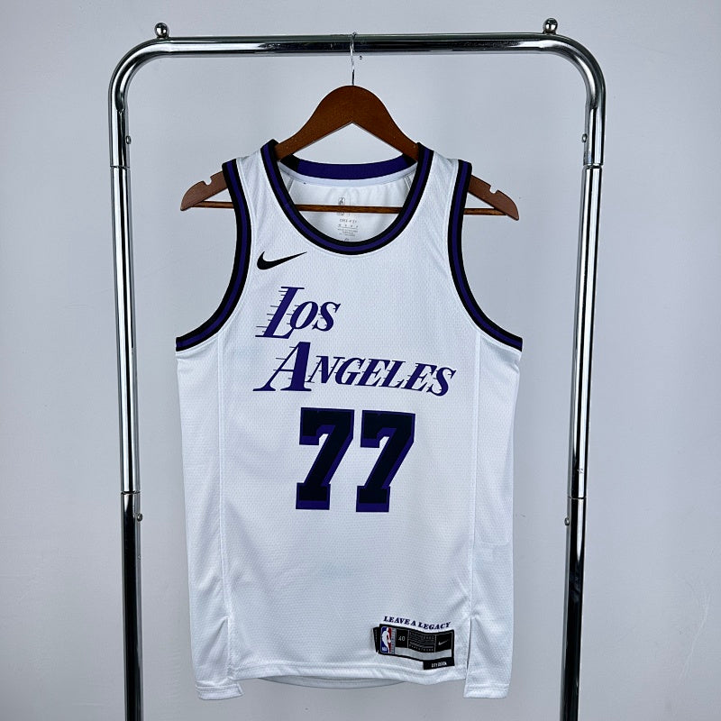 Maillot Los Angeles Lakers City Edition 2022-23 The Blank Canvas - Blanc