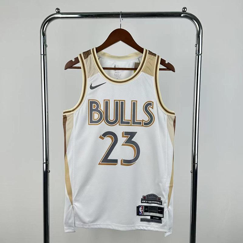 Maillot Chicago Bulls City Edition 2024-25 United Center - Blanc