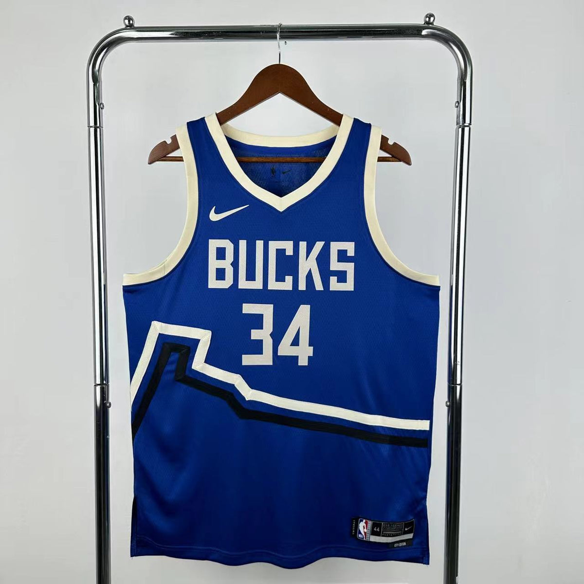Maillot Milwaukee Bucks City Edition 2024-25 Gathering Place - Bleu