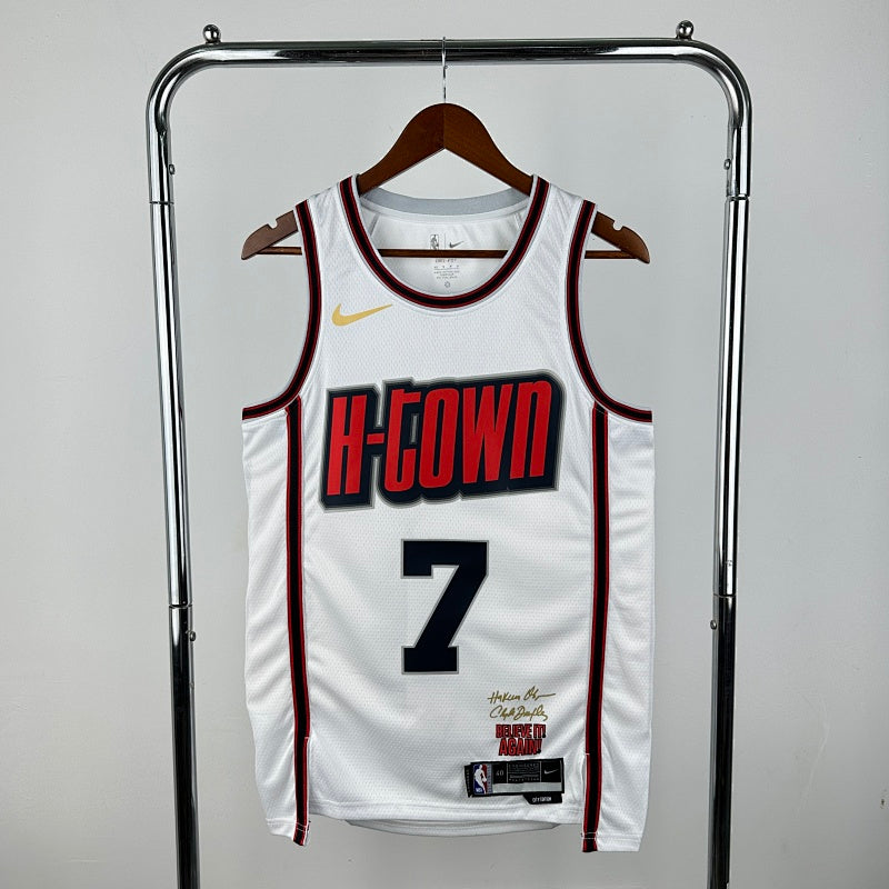 Maillot Houston Rockets City Edition 2024-25 Hometown Heroes - Blanc