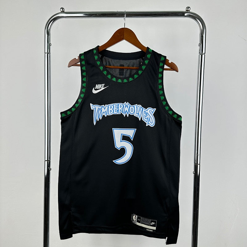Maillot Minnesota Timberwolves Classic Edition 2025-26 Black Trees - Noir