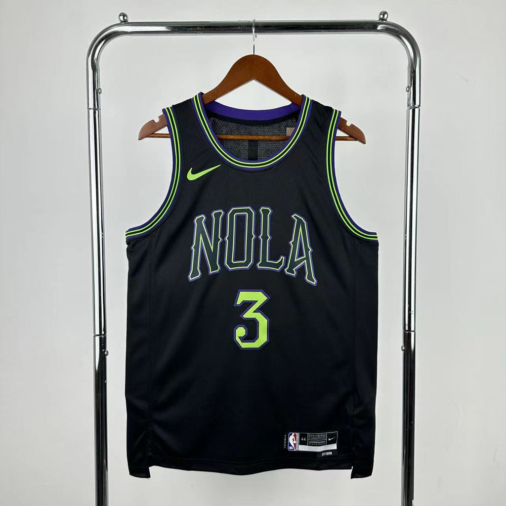 Maillot New Orleans Pelicans City Edition NOLA Nights - Noir