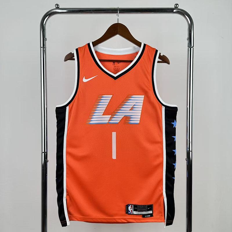 Maillot Los Angeles Clippers City Edition 2025-26 Brave New Beginning - Orange