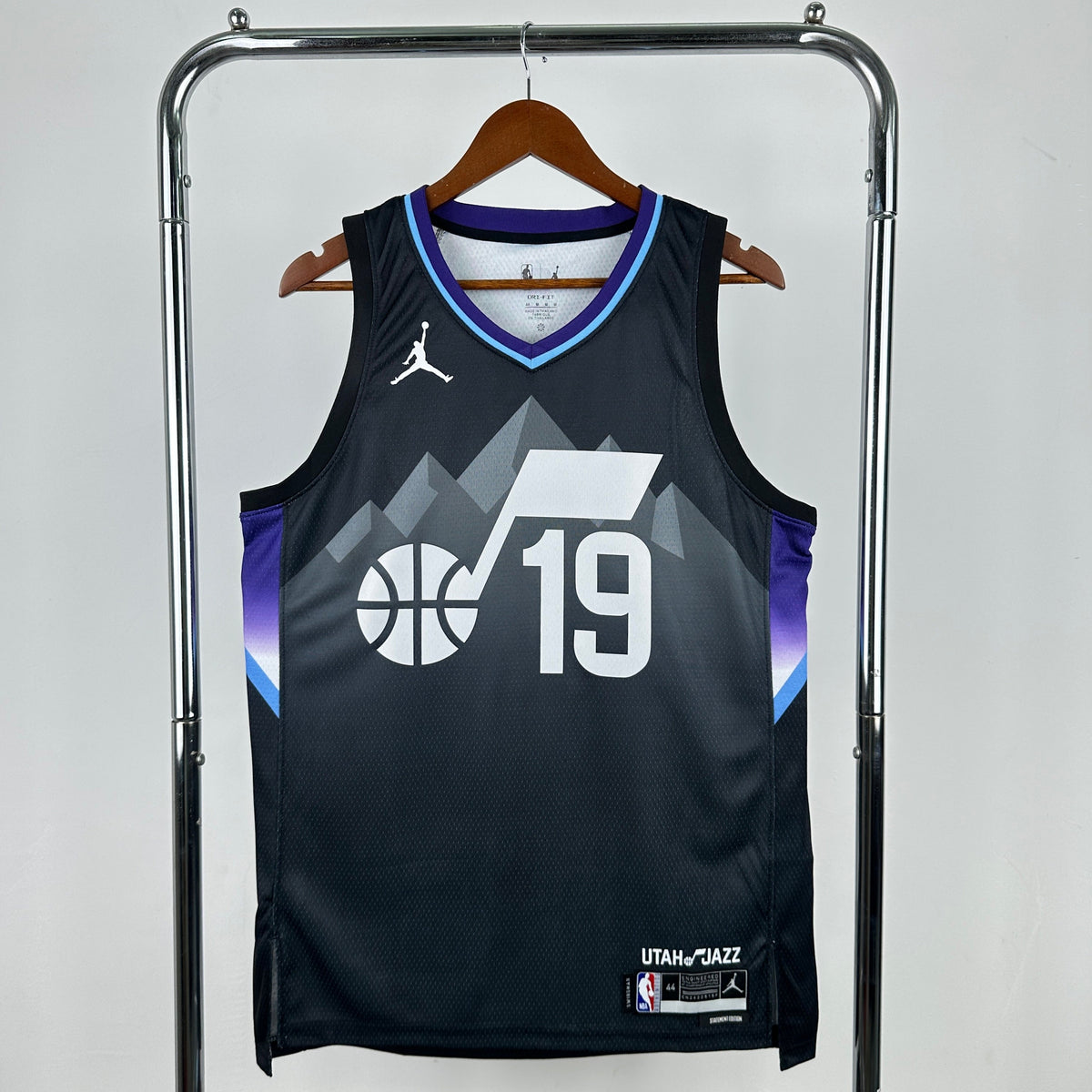Maillot Utah Jazz Statement Edition Mountain Basketball - Noir