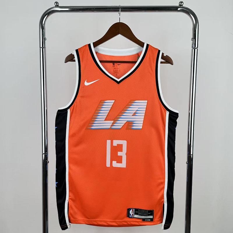 Maillot Los Angeles Clippers City Edition 2025-26 Brave New Beginning - Orange