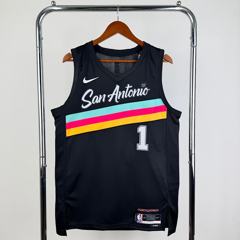 Maillot San Antonio Spurs City Edition 2025-26 Fiesta - Noir