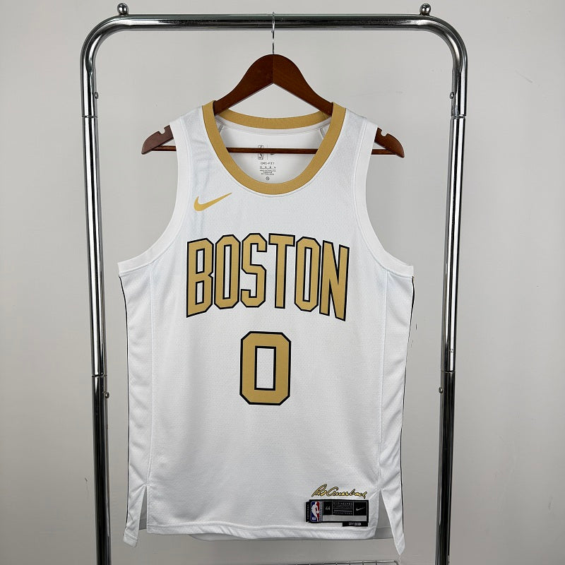Maillot Boston Celtics City Edition 2025-26 - Blanc et or