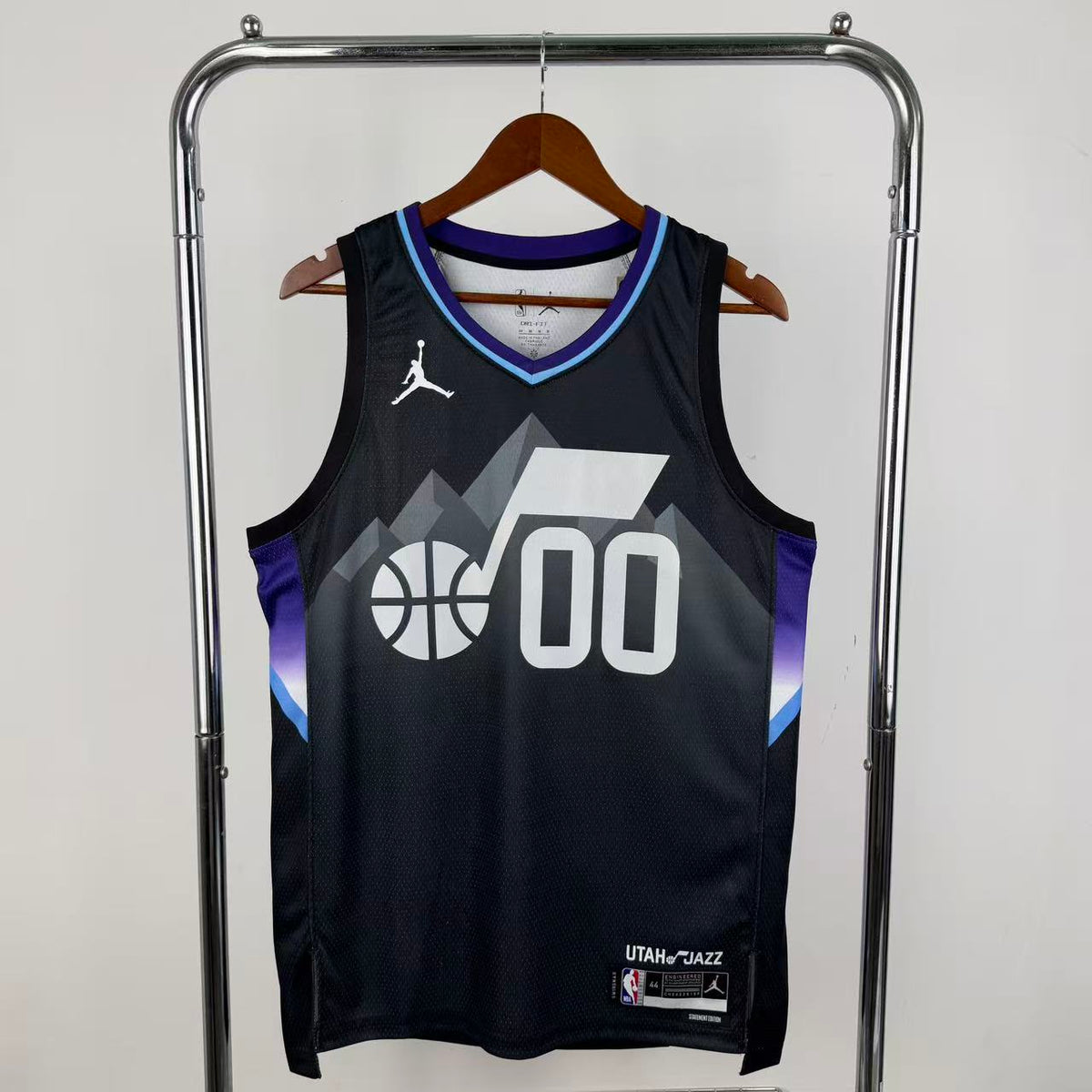 Maillot Utah Jazz Statement Edition Mountain Basketball - Noir