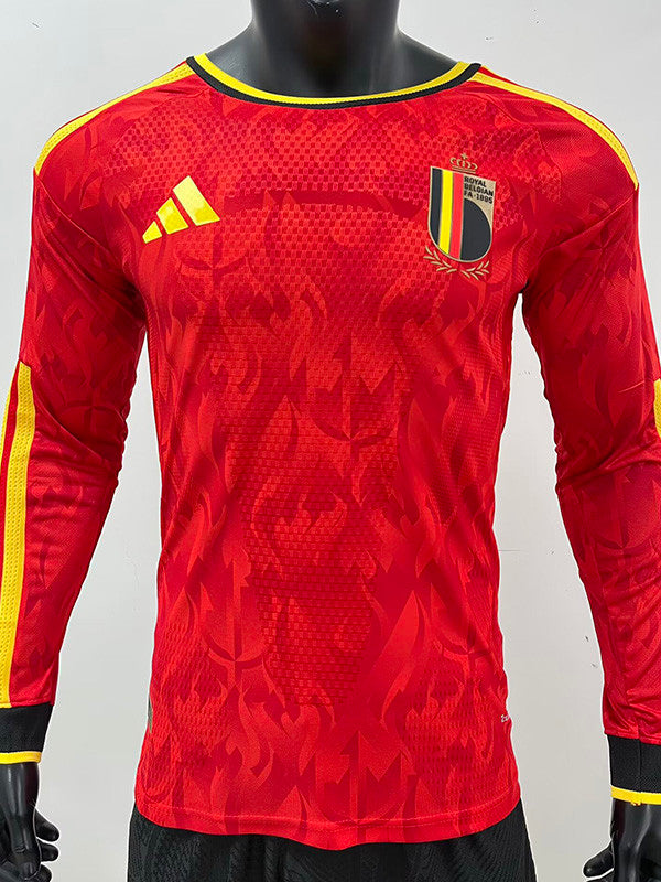 Maillot Belgique 26-27 Player Version Manche Longue
