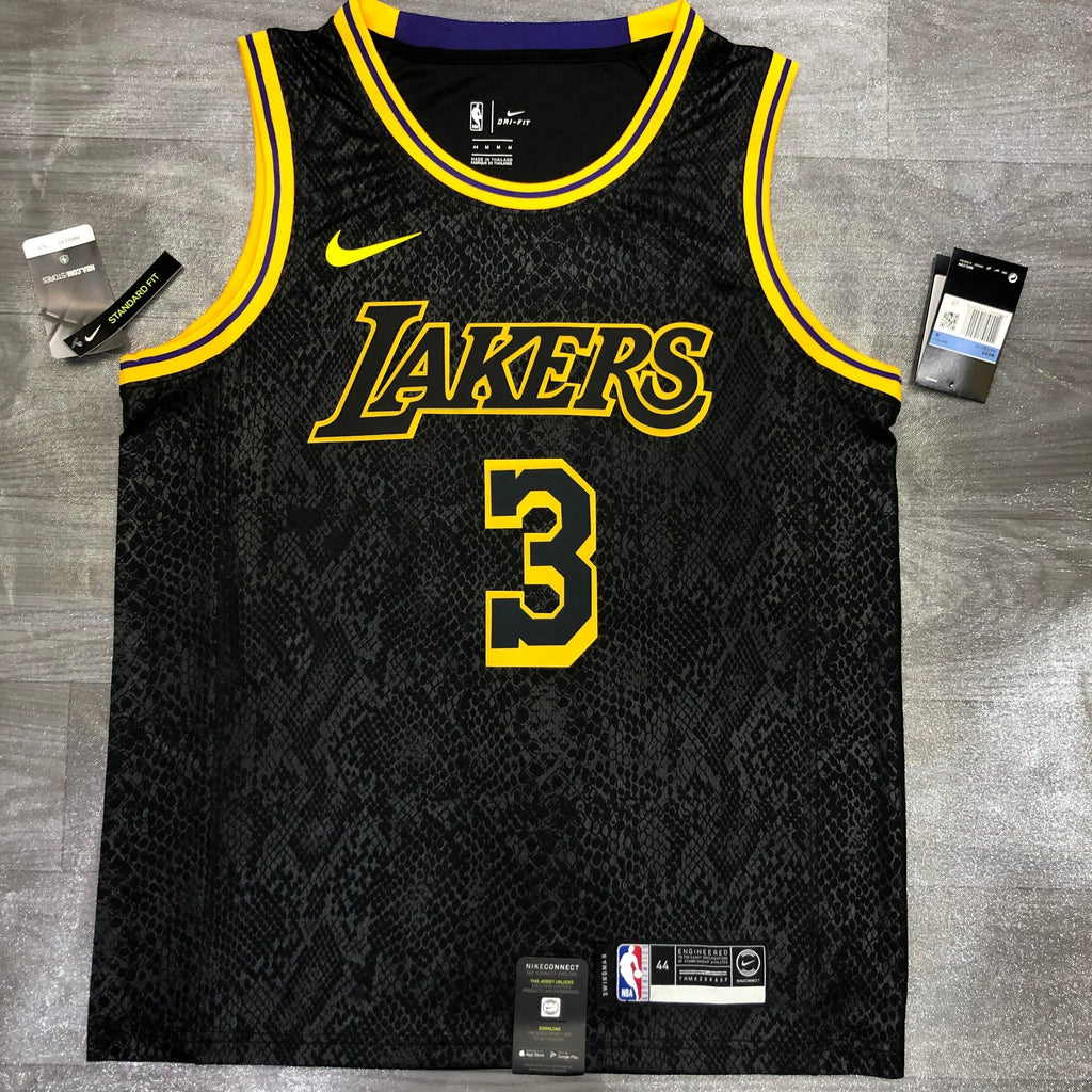 Maillot Los Angeles Lakers City Edition Black Mamba - Noir et or