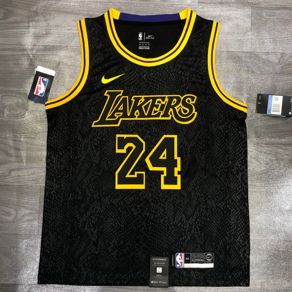 Maillot Los Angeles Lakers City Edition Black Mamba - Noir et or