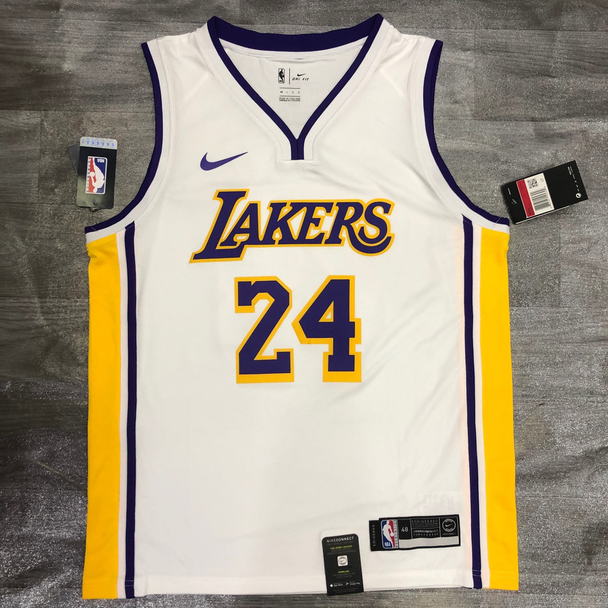 Maillot Los Angeles Lakers Association Edition Col V - Blanc