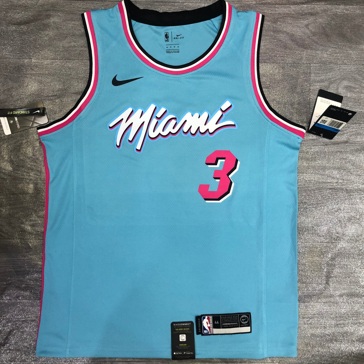 Maillot Miami Heat City Edition 2019-20 Vice Wave - Bleu