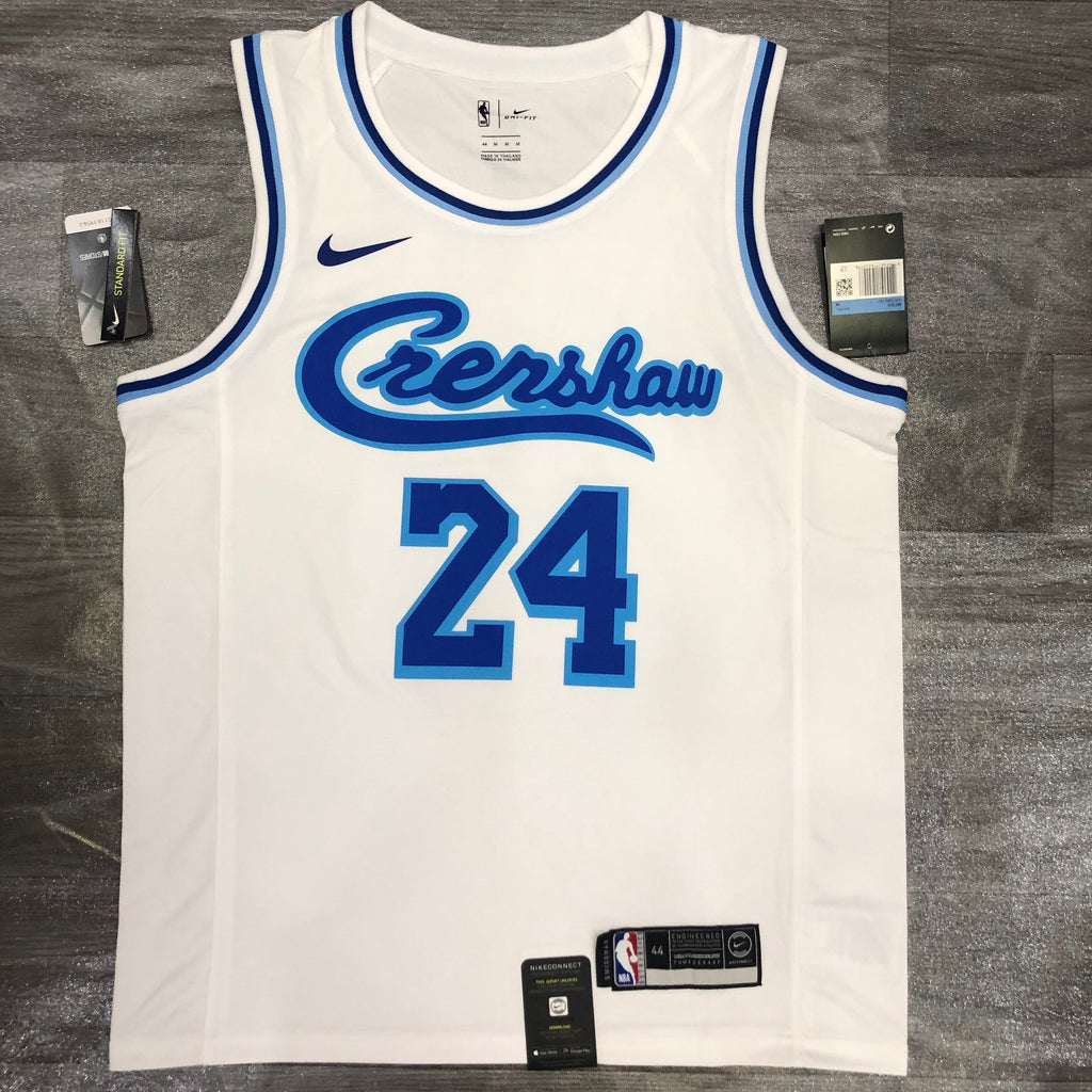 Maillot Los Angeles Lakers Edition Crenshaw - Blanc et bleu
