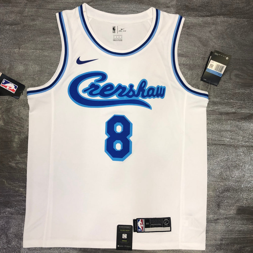 Maillot Los Angeles Lakers Edition Crenshaw - Blanc et bleu