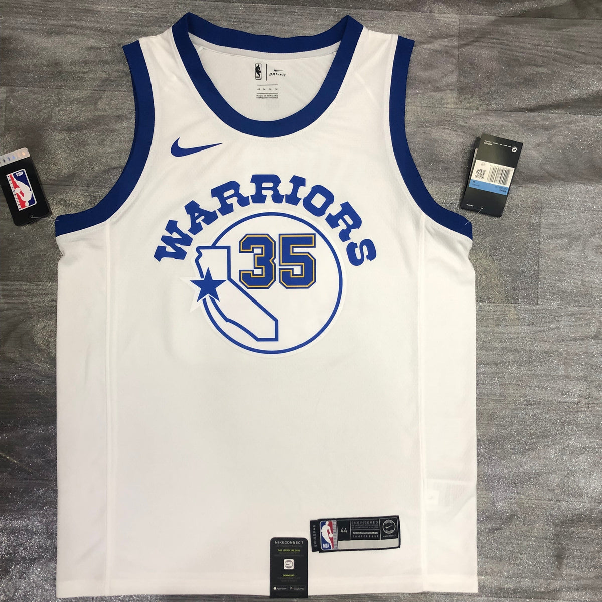 Maillot Golden State Warriors Hardwood Classics California - Blanc