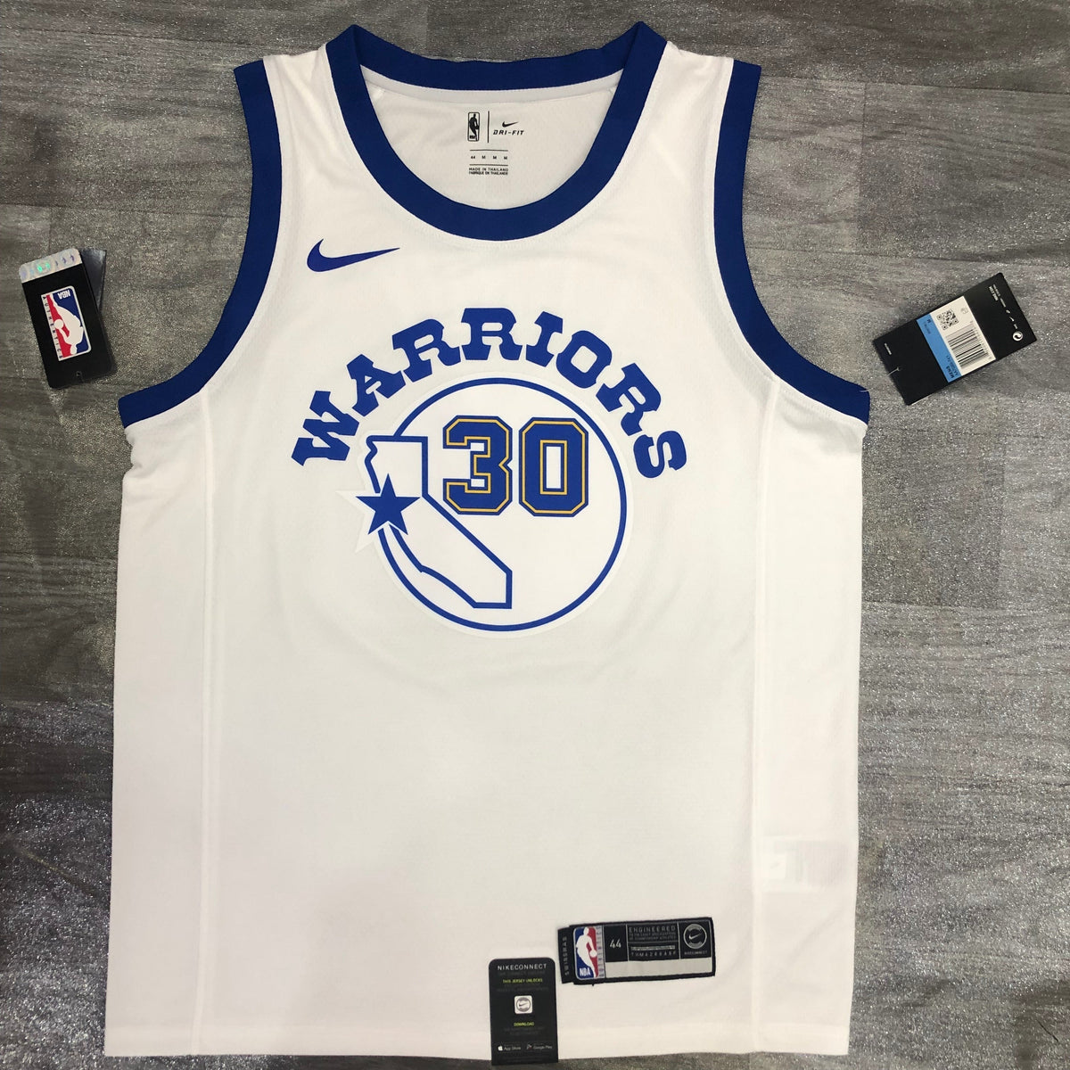 Maillot Golden State Warriors Hardwood Classics California - Blanc
