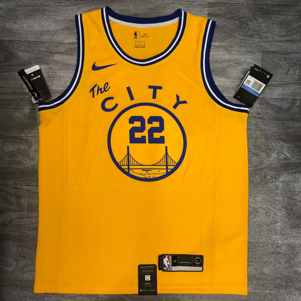 Maillot Golden State Warriors Hardwood Classics The City - Jaune