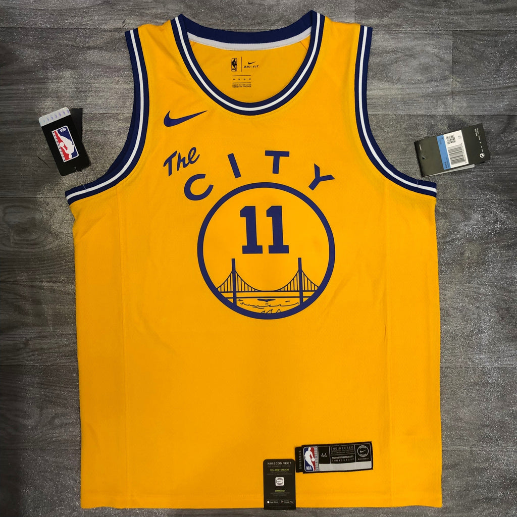 Maillot Golden State Warriors Hardwood Classics The City - Jaune