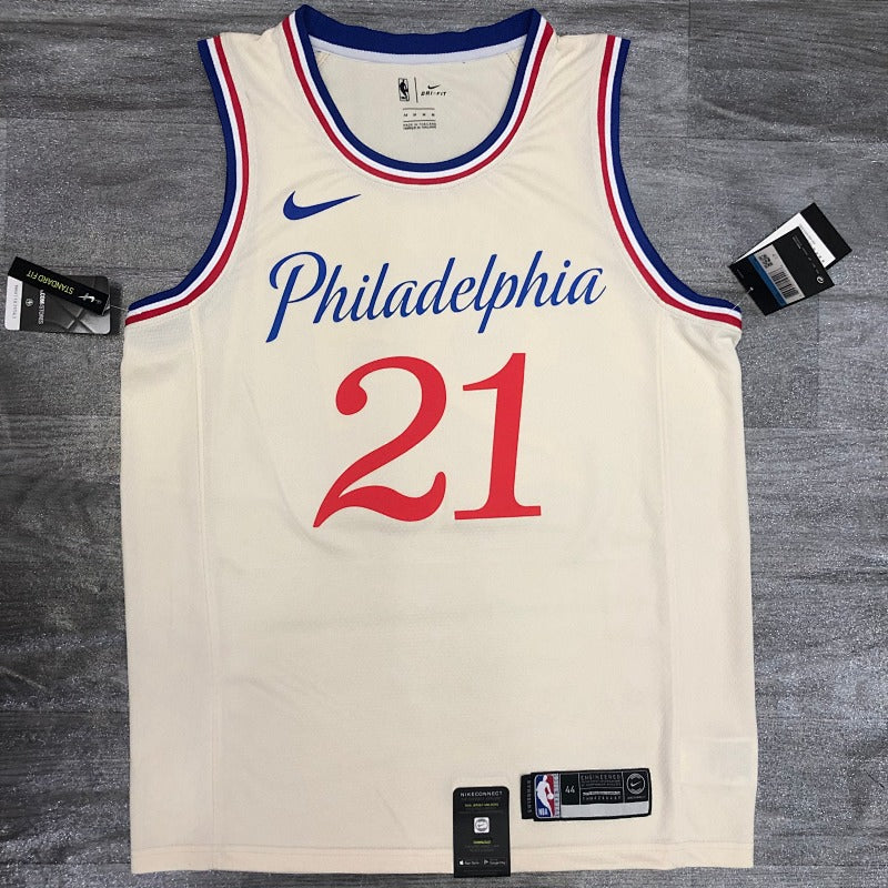 Maillot Philadelphia 76ers City Edition 2019-20 Liberty Bell - Creme