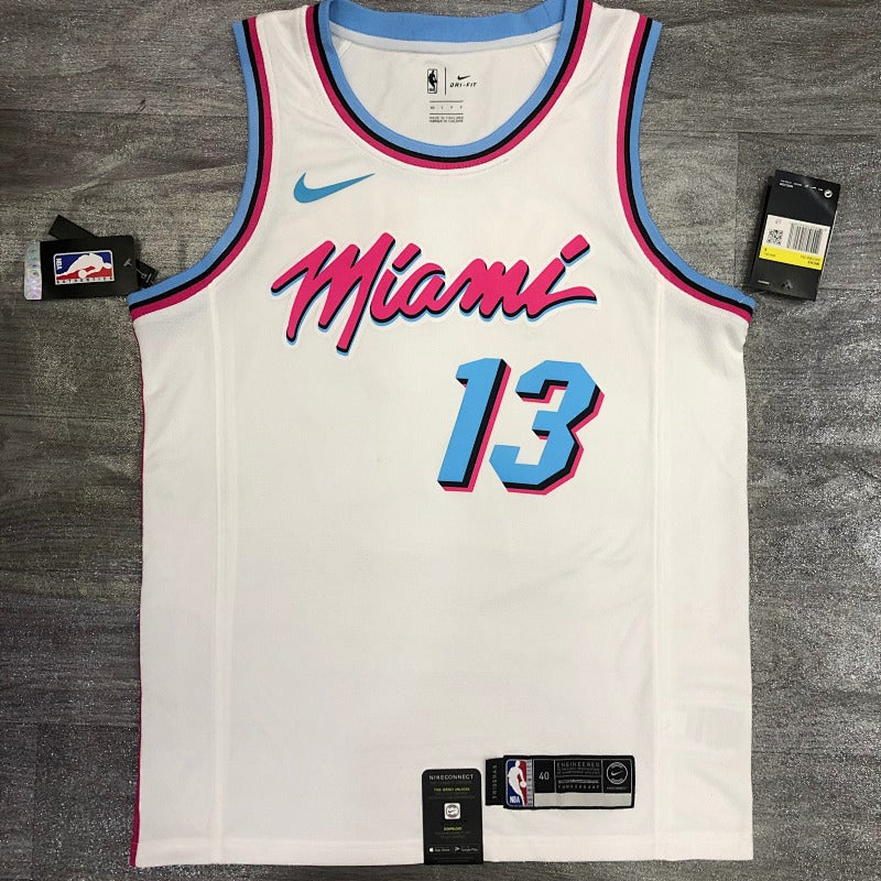 Maillot Miami Heat City Edition 2017-18 Vice - Blanc