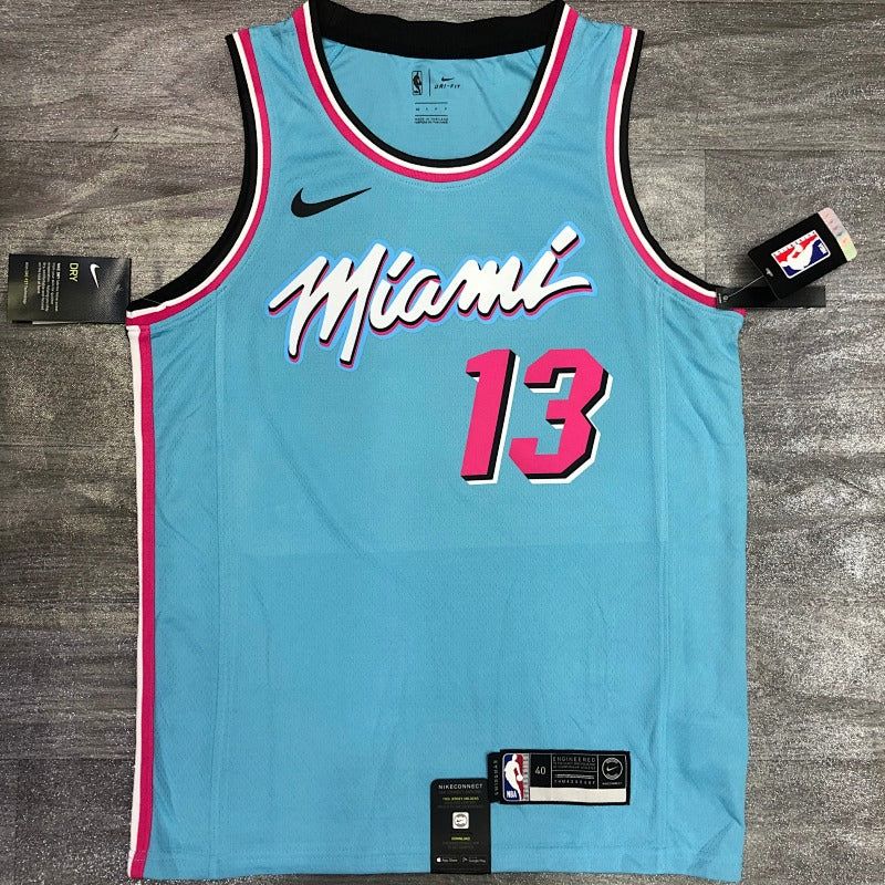 Maillot Miami Heat City Edition 2019-20 Vice Wave - Bleu
