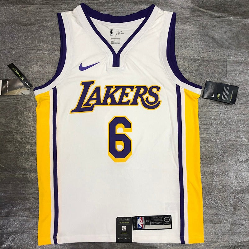 Maillot Los Angeles Lakers Association Edition Col V - Blanc