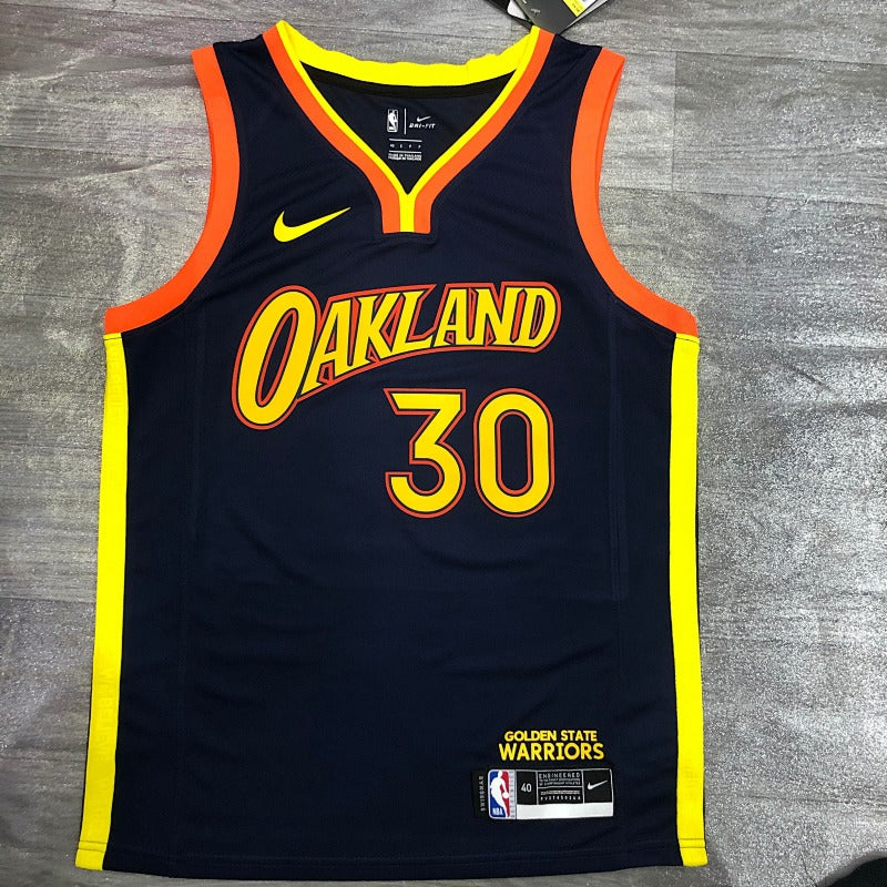 Maillot Golden State Warriors City Edition 2020-21 Oakland Forever - Bleu marine