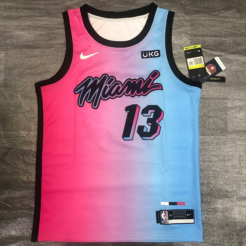 Maillot Miami Heat City Edition 2020-21 ViceVersa - Rose et bleu