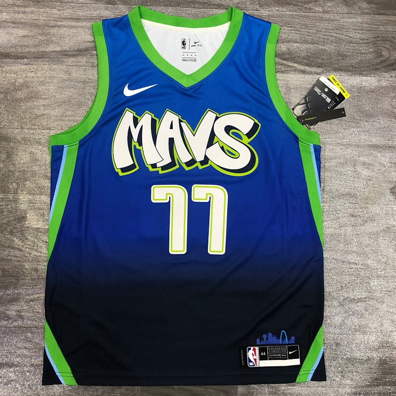 Maillot Dallas Mavericks City Edition 2019-20 Graffiti - Bleu