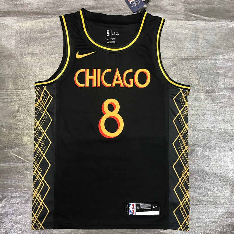 Maillot Chicago Bulls City Edition 2020-21 - Noir et or