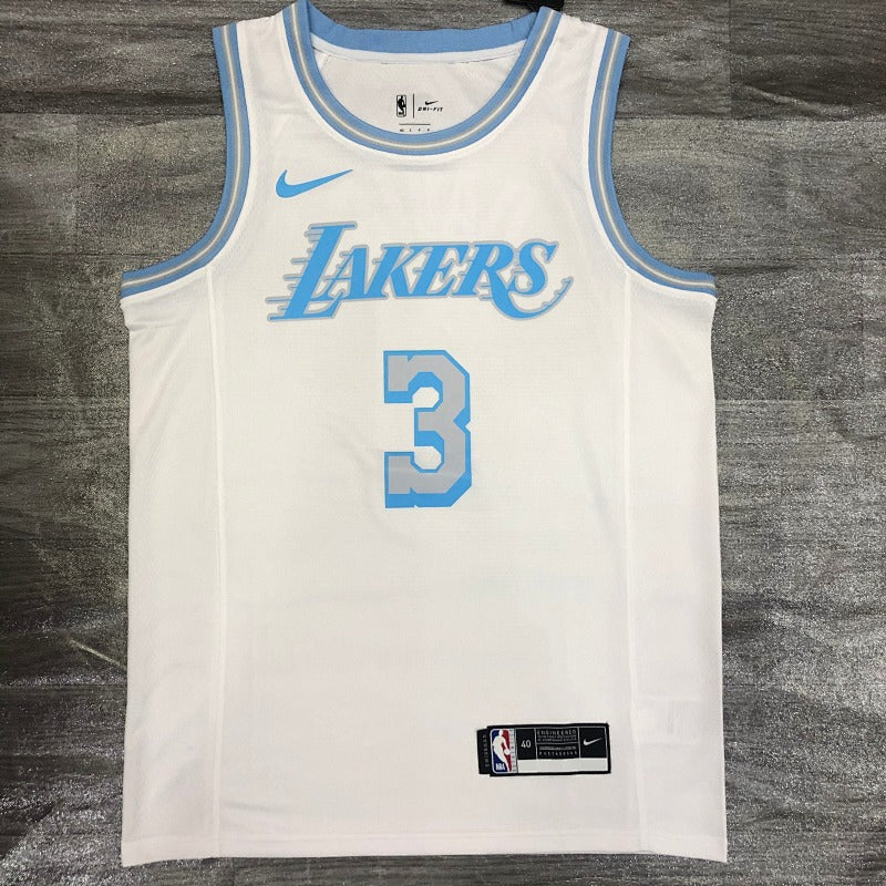 Maillot Los Angeles Lakers City Edition 2020-21 Elgin Baylor - Blanc et bleu ciel