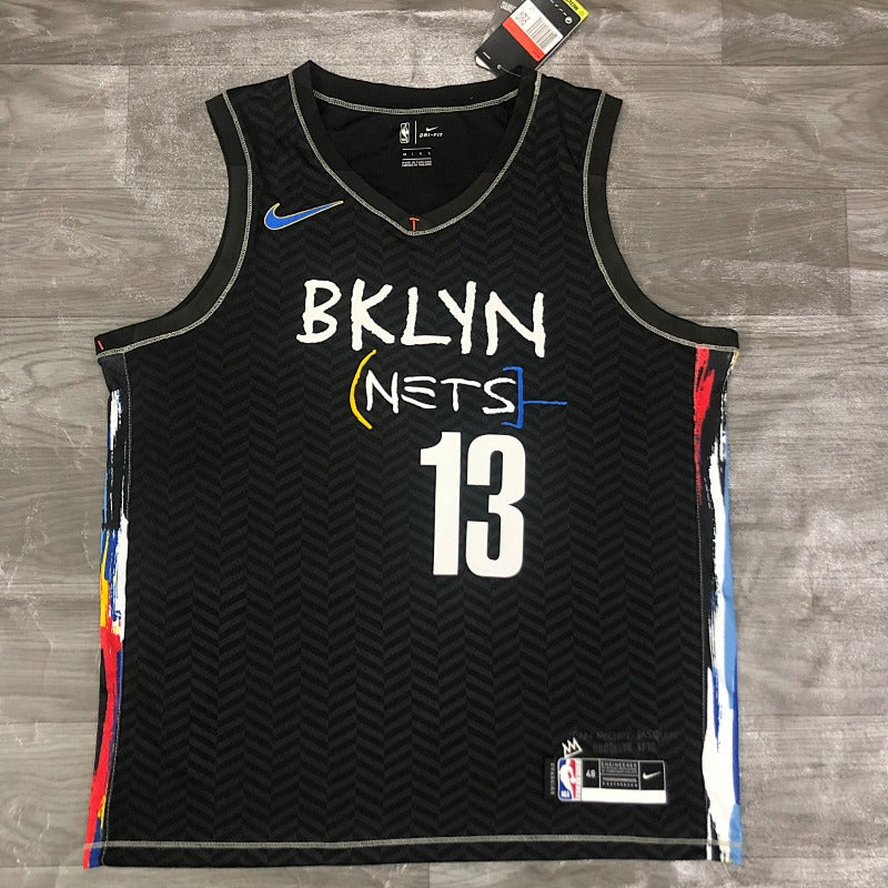 Maillot Brooklyn Nets City Edition 2020-21 Basquiat - Noir