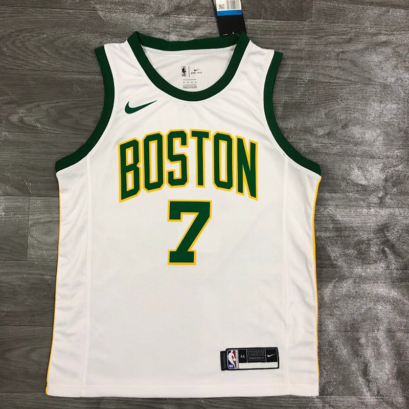 Maillot Boston Celtics City Edition 2018-19 - Blanc et or