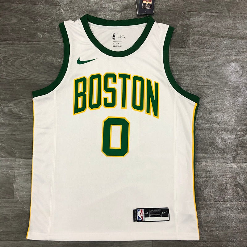 Maillot Boston Celtics City Edition 2018-19 - Blanc et or