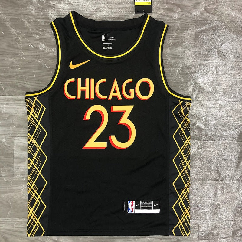 Maillot Chicago Bulls City Edition 2020-21 - Noir et or